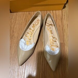Sam Edelman Sally Nude Patent Pointed Toe Flat Size 7M